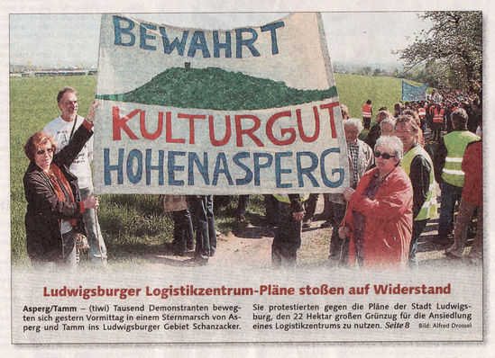 Foto "Bewahrt Kulturgut Hohenasperg"