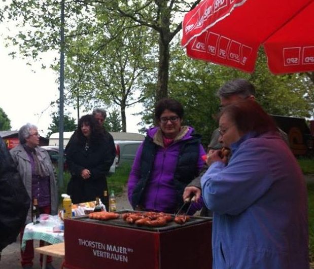 Aktive der Tammer SPD beim "Roten Grill"